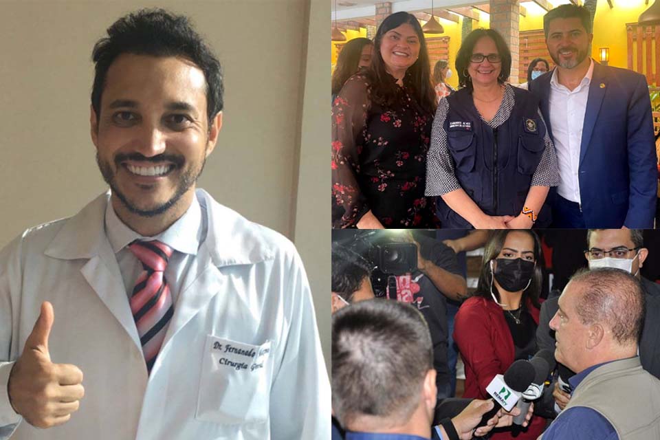 Secretário diz que “pior fase da pandemia está chegando ao fim”; e Damares e Lorenzoni passaram por Rondônia