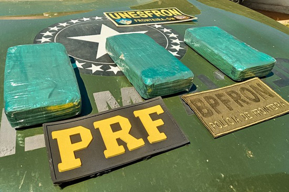 PRF apreende 3 kg de pasta base de Cocaína em ação integrada com PMRO e NIIF