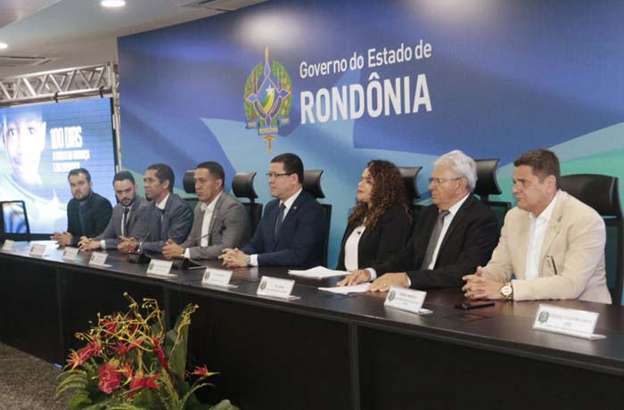 Governador Marcos Rocha concede entrevista sobre os primeiros 100 dias da gestão do Executivo Estadual