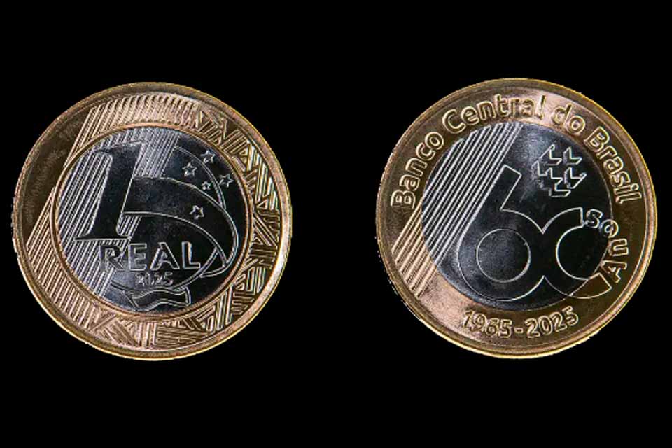 Banco Central lança moeda comemorativa de R$ 1 pelos 60 anos do órgão