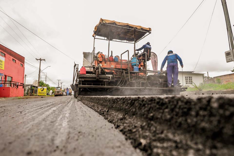 Porto Velho: Avenida Pinheiro Machado recebe obras de recapeamento