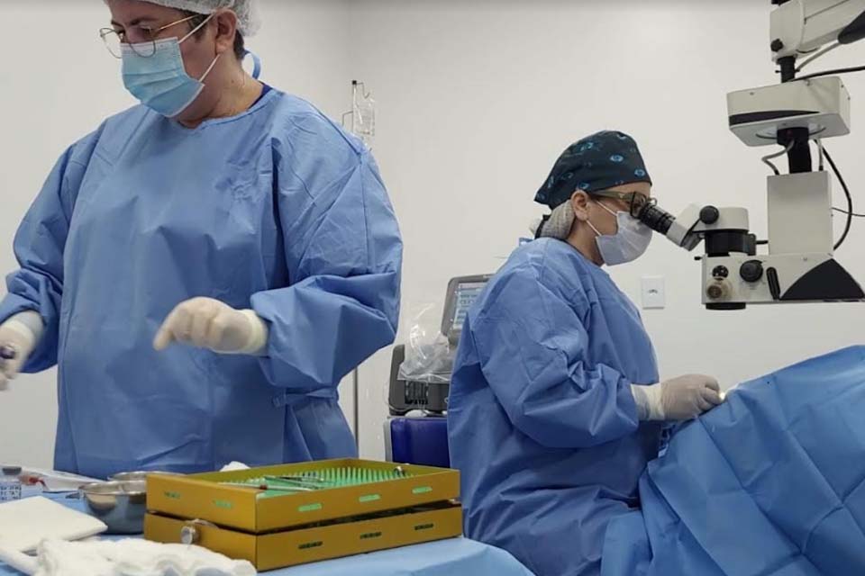 Em mais um mutirão de cirurgias oftalmológicas 100 pacientes são atendidos pela Prefeitura em Ariquemes 