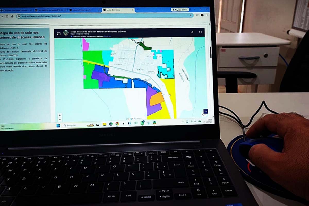 Secretaria de Terras disponibiliza ferramentas digitais e documentos sobre o desenvolvimento urbano em Vilhena