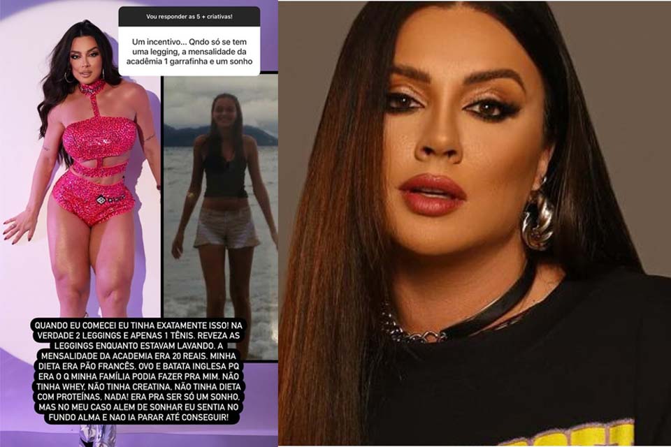 Juju Salimeni resgata clique antigo ao compartilhar antes e depois de sua forma física