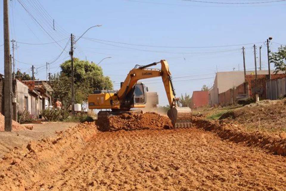Prefeitura de Ji-Paraná inicia obras para a pavimentação da rua José Sarney