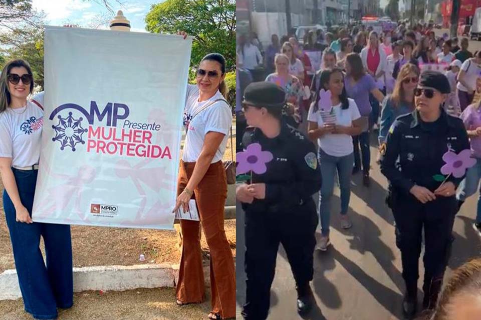 MP articula caminhada com rede de assistência no evento da Campanha Mulher Protegida