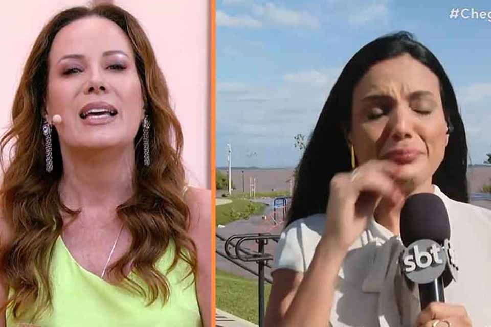 Regina Volpato sai em defesa de Márcia Dantas após críticas; repórter se emociona e chora ao vivo