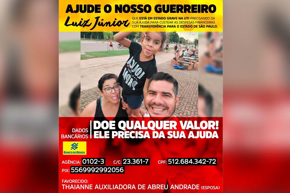 Família faz campanha para custear tratamento de jornalista internado em estado grave com Covid-19 