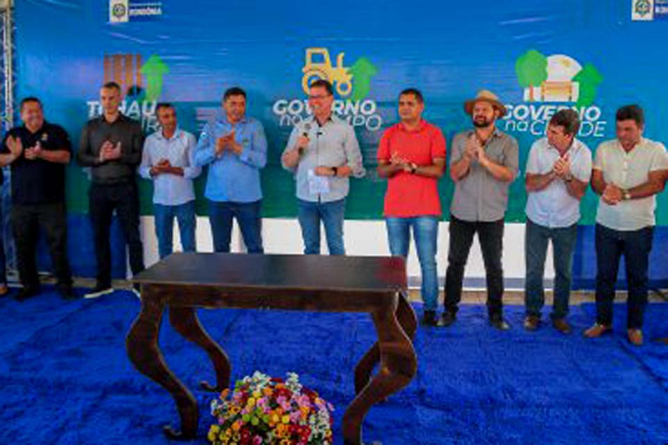 Governador Marcos Rocha assina ordem de serviço para início de obras de recapeamento de vias urbanas