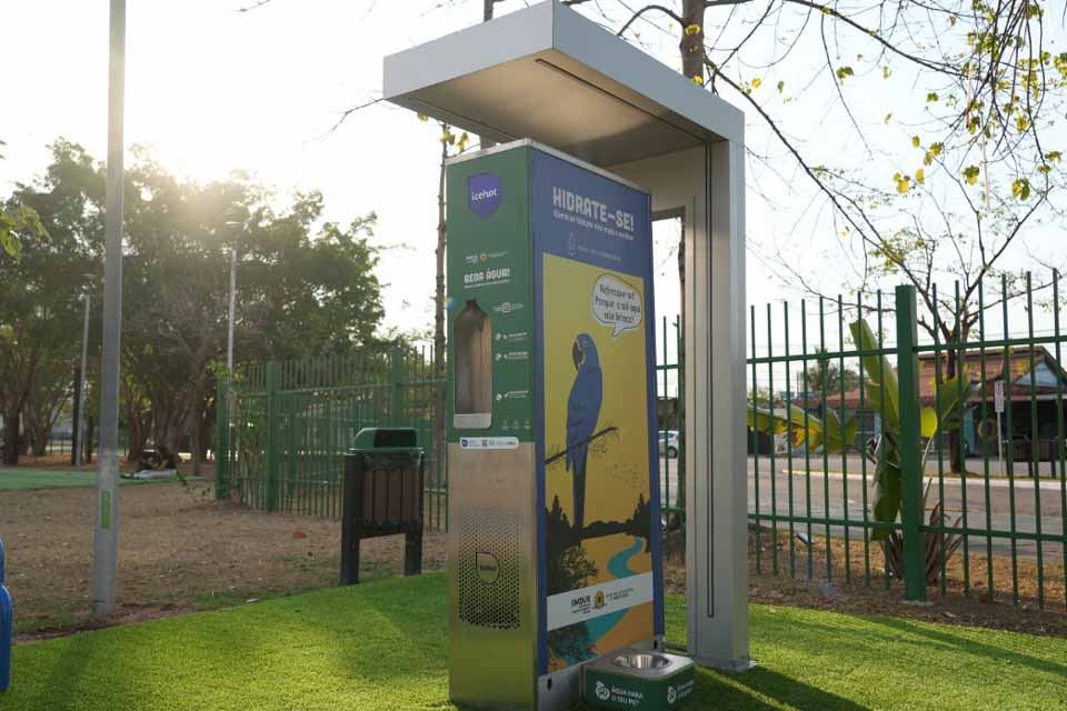 Estações de hidratação garantem mais conforto e qualidade de vida nos espaços públicos de Porto Velho