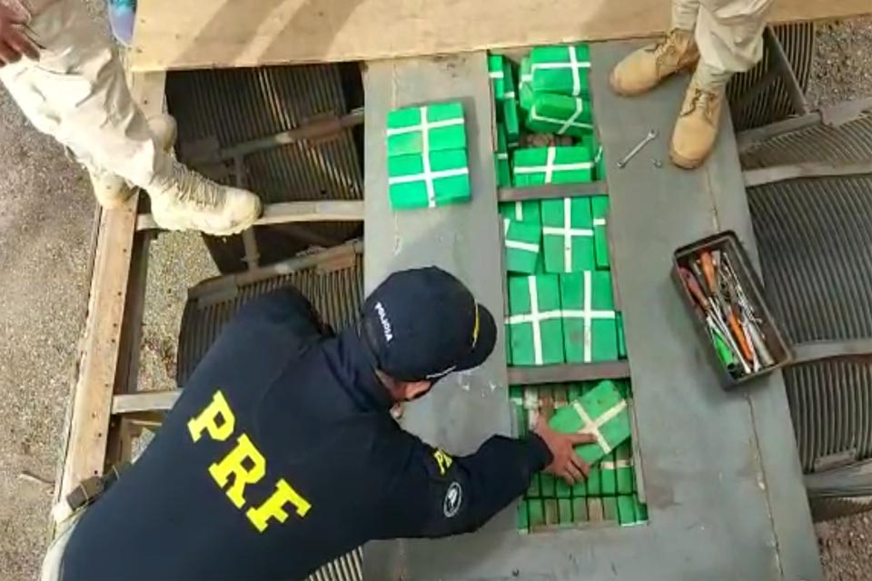 Operação conjunta entre PRF e PF apreendem 309 KG de Cocaína 