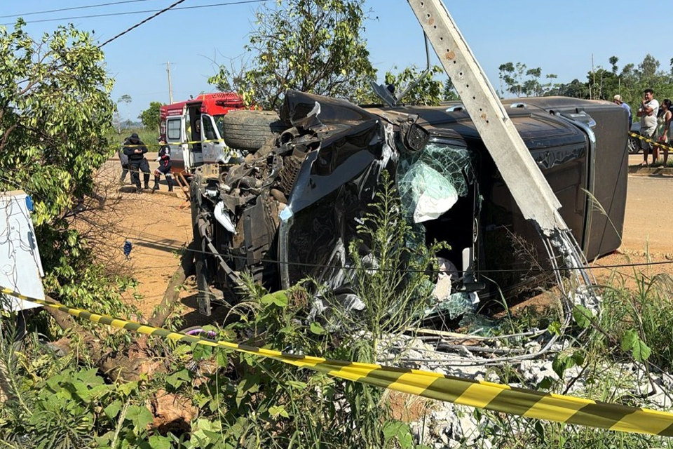 Empresário em moto morre após ser atingido por caminhonete na RO-257