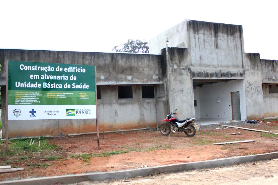 UBS Lino Alves Teixeira já tem 39,25% da concluída, segundo o Secretário Municipal de Saúde