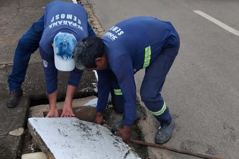Prefeitura intensifica limpeza de canais e bueiros para enfrentar período chuvoso em Ji-Paraná