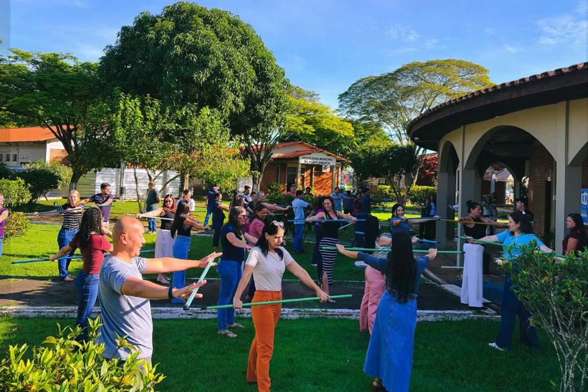 Abril Verde: Sesmt realiza sessão especial de ginástica laboral no Paço Municipal