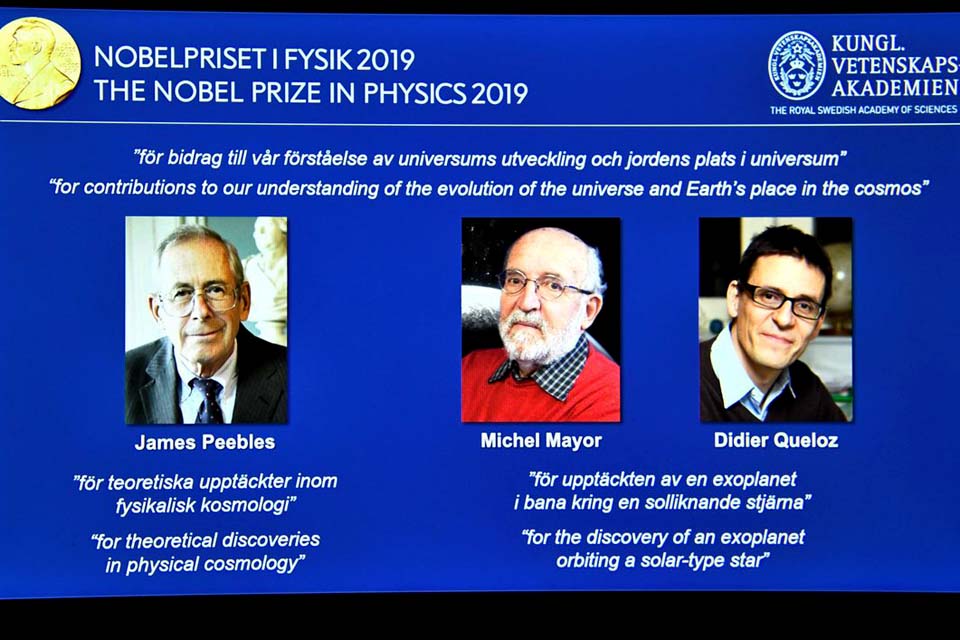 Estudo sobre origem do universo dá Nobel de Física a 3 cientistas