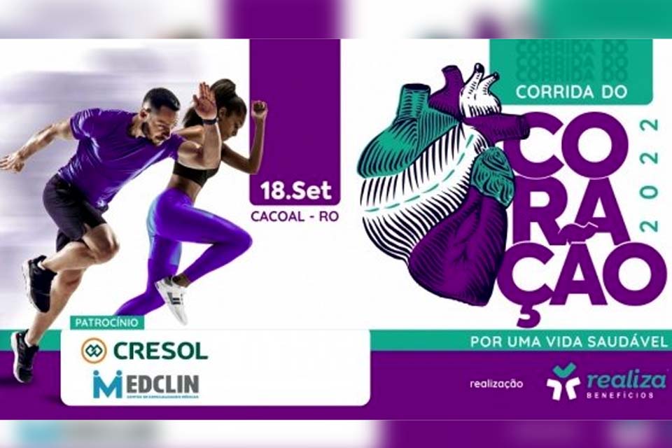 Estão abertas as inscrições para a Corrida do Coração em Cacoal