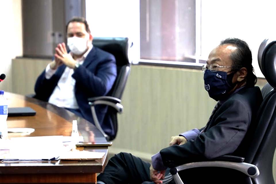 Presidente do Tribunal de Justiça de Rondônia recebe visita institucional do Presidente do Poder Legislativo, Deputado Alex Redano