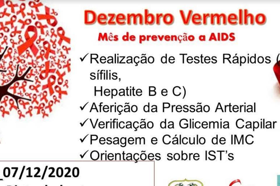 Combate a AIDS: Clínica da mulher realizará atendimentose testes rápidos 