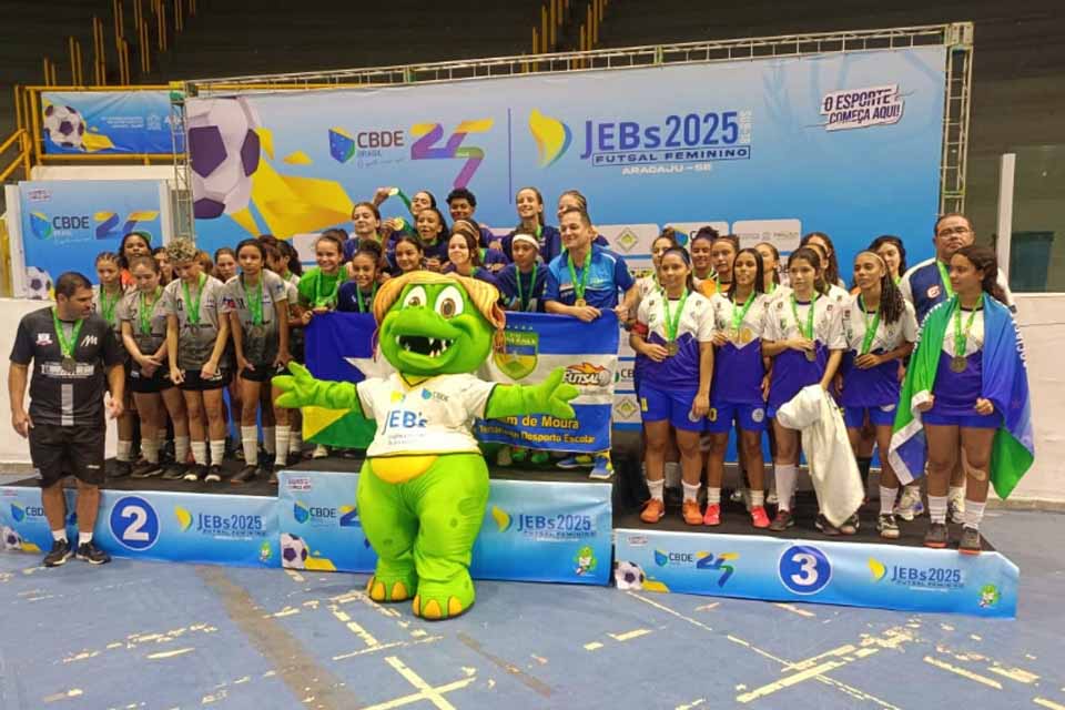 Rondônia conquista título no futsal feminino escolar sub-18 com equipe do Centro de Treinamento