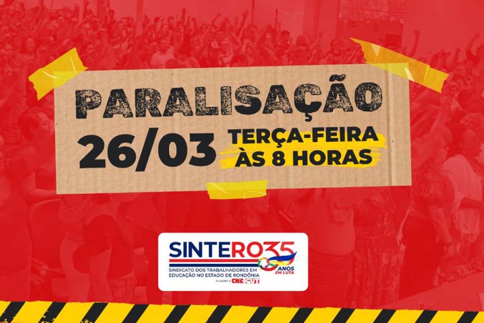 Veja vídeo de convocação aos trabalhadoras e trabalhadores em Educação de Porto Velho para paralisação com mobilização na Câmara Municipal