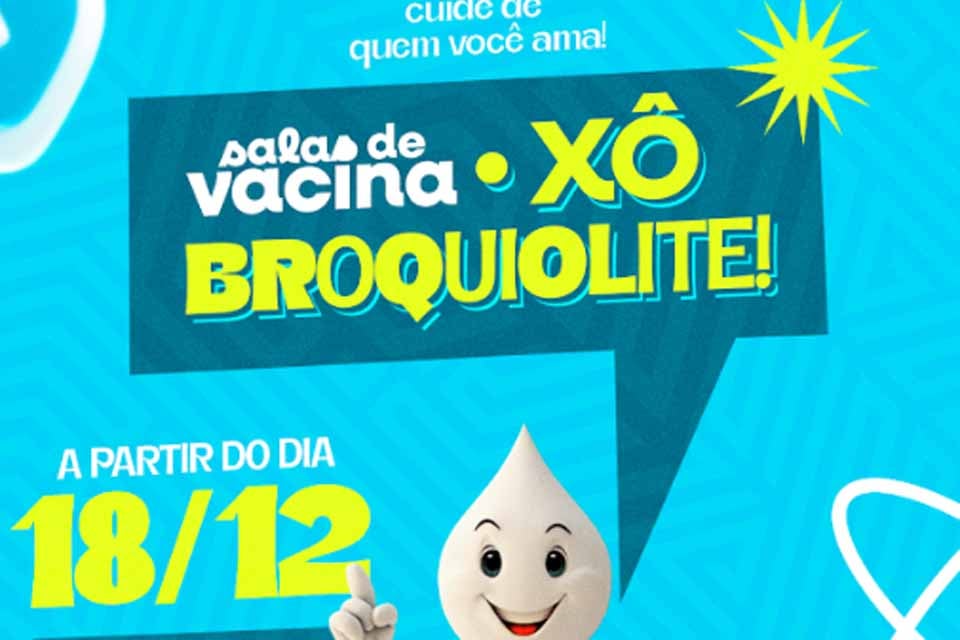 Vacina contra a bronquiolite está disponível na rede municipal de saúde a partir de quinta-feira (18)