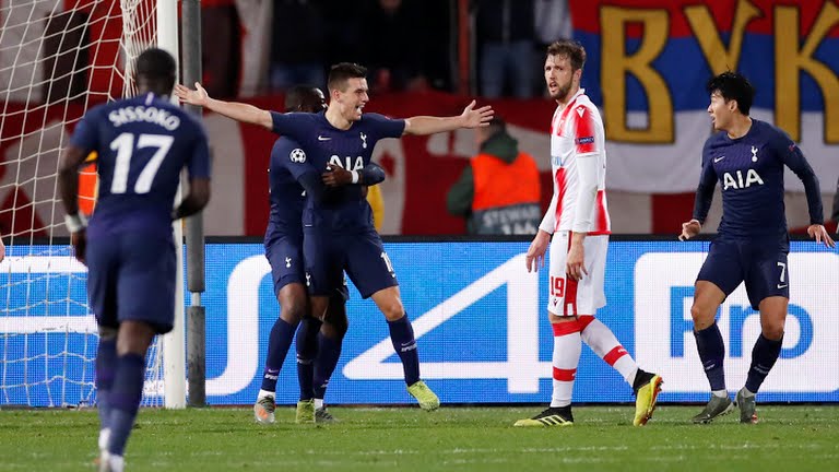 VÍDEO - Estrela Vermelha 0 x 4 Tottenham; Gols e Melhores Momentos