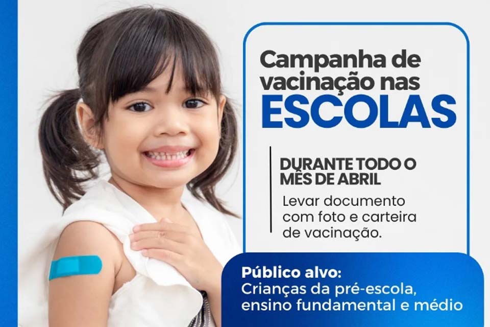 Ariquemes: Semsau em parceria com a Semed realiza a atualização da caderneta de vacinação dos estudantes