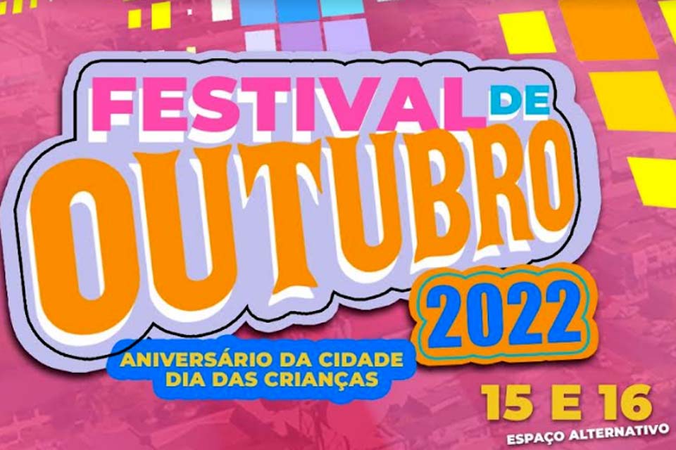 Prefeitura prepara Festival de Outubro para comemorar o aniversário da cidade e o dia das crianças