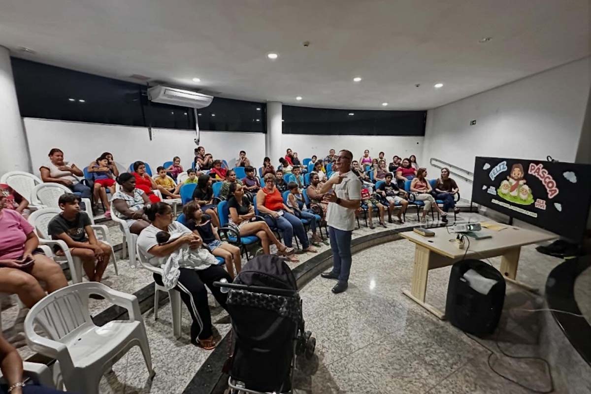 Semas realiza ação alusiva a semana da Páscoa com 60 crianças e adolescentes