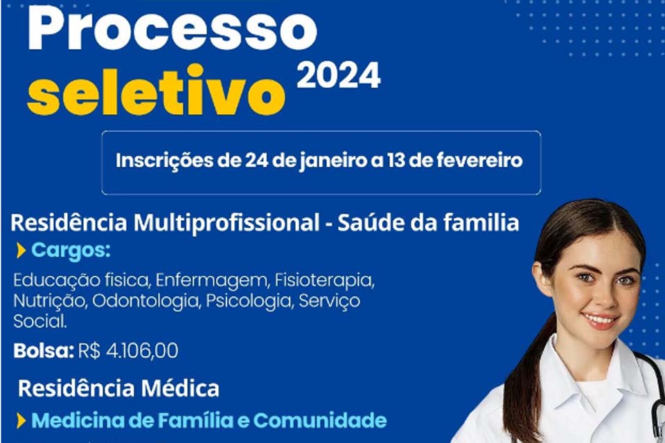 Processo Seletivo de Residências em Pimenta Bueno  está com vagas Abertas