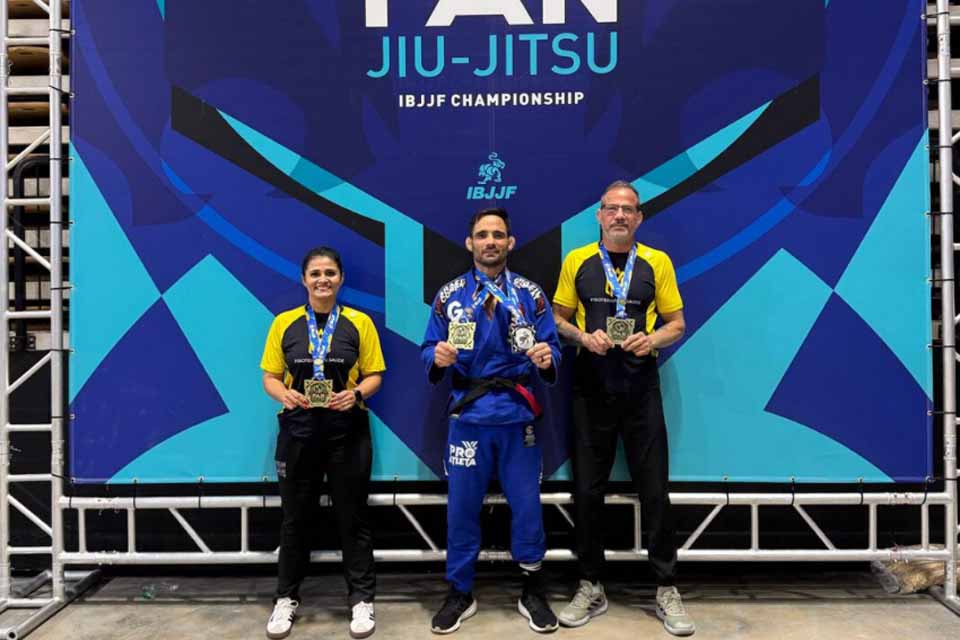 Lutadores de Rondônia conquistam medalhas no Pan-Americano de Jiu-Jitsu nos EUA, com incentivo do “Pró-Atleta”