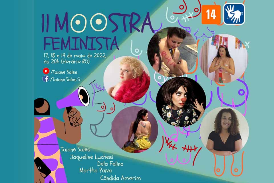 2ª Edição da Mostra de Performances Feministas acontece nos dias 17, 18 e 19