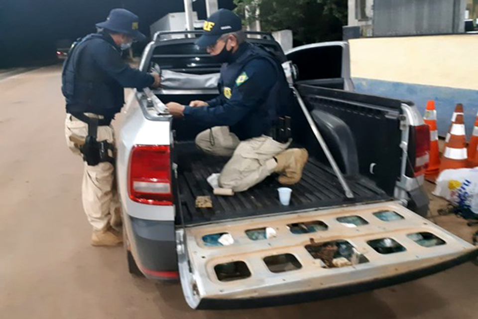 Polícia Rodoviária Federal apreende cerca de 56 Kg de cocaína na BR- 364