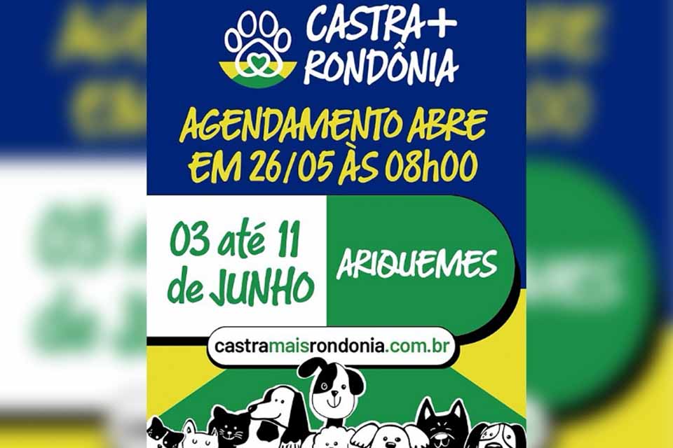 Prefeitura de Ariquemes em parceria com o projeto Castramais, realiza castração gratuita de cães e gatos