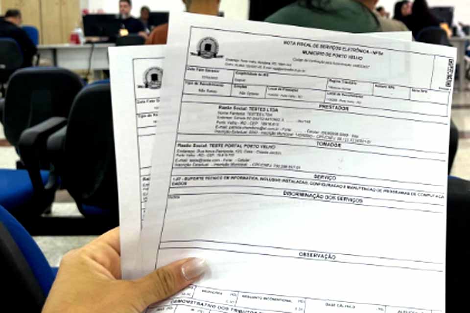 Prefeitura de Porto Velho informa contribuintes sobre novo layout de emissão da NFS-e