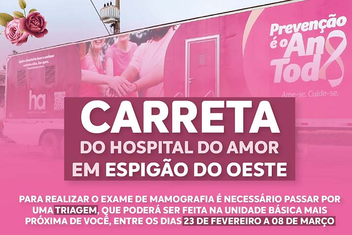 Hospital do Amor realiza agendamento para exames de mamografia, preventivos e câncer de boca