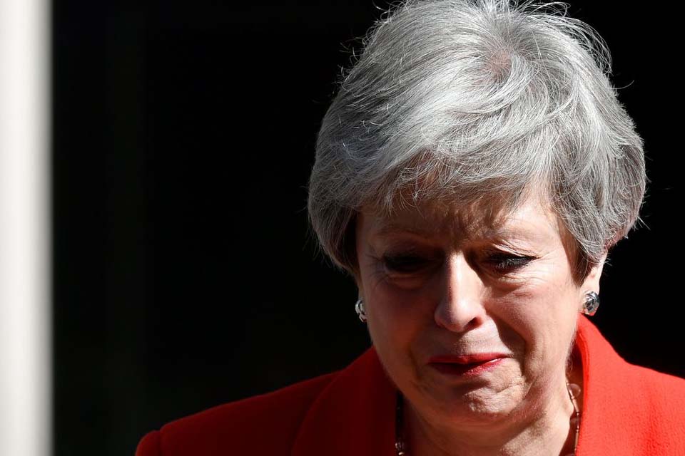 Theresa May, primeira-ministra britânica, anuncia renúncia