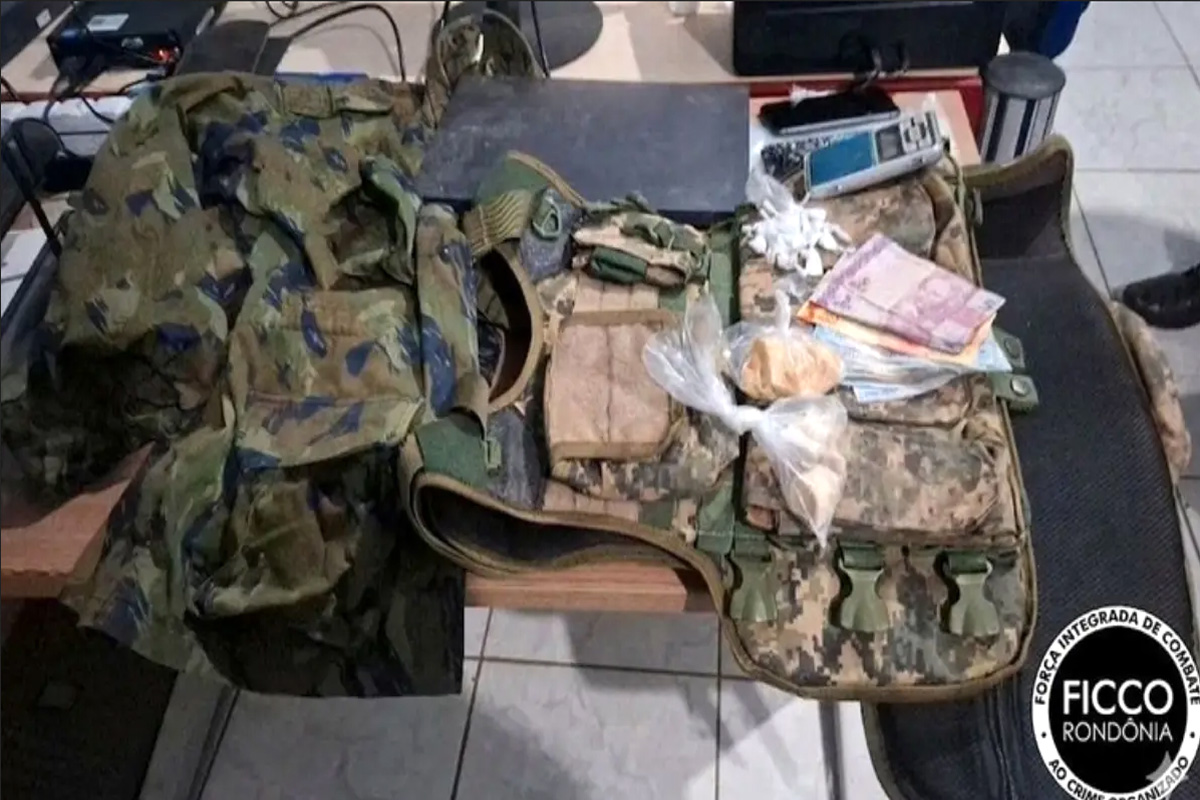 FICCO/RO desarticula ponto de tráfico e apreende colete balístico em Porto Velho