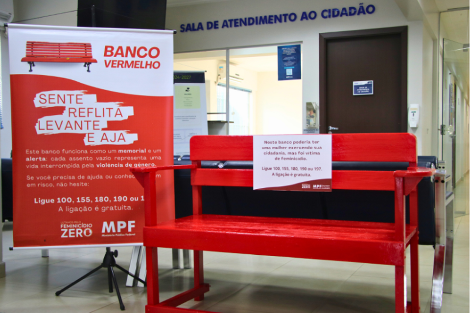 Banco Vermelho: MPF promove reflexão sobre feminicídio em Rondônia