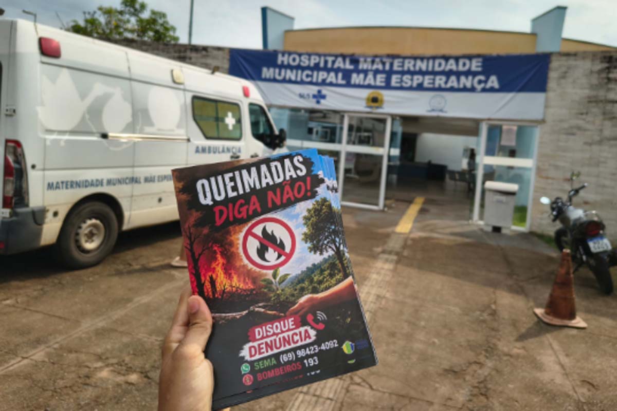 Campanha contra queimadas leva orientações às UBS e UPAs de Porto Velho