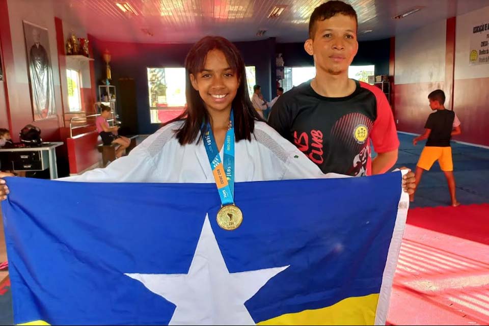 Atleta vilhenense conquista medalha de ouro nos Jogos Escolares Brasileiros realizado no RJ