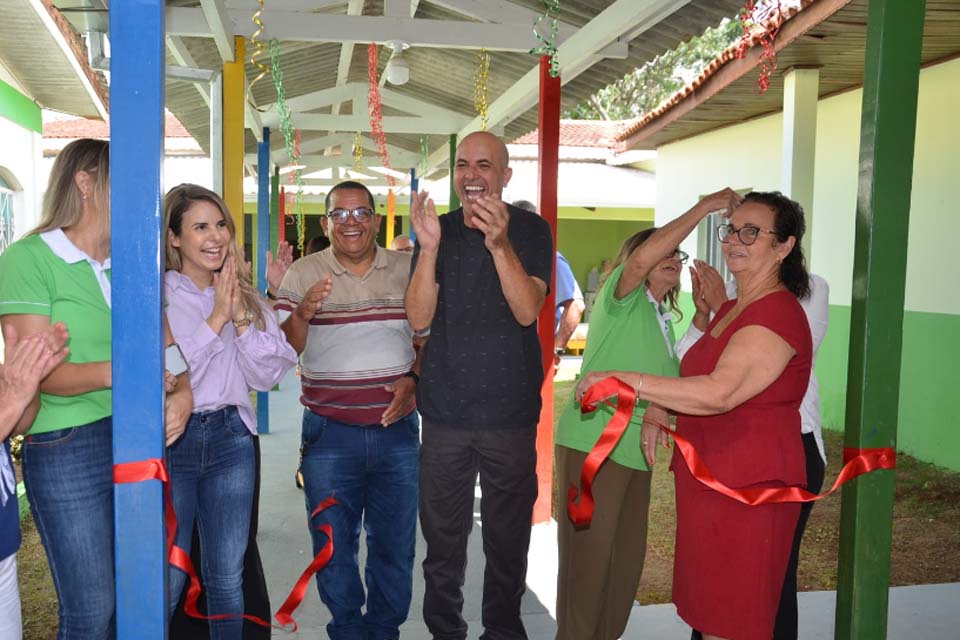 Deputado Ismael Crispin celebra Dia da Escola entregando melhorias na creche Moranguinho, em Ariquemes