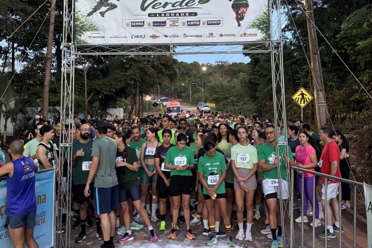 1ª Corrida Verde reúne centenas de participantes no Horto Municipal de Pimenta Bueno