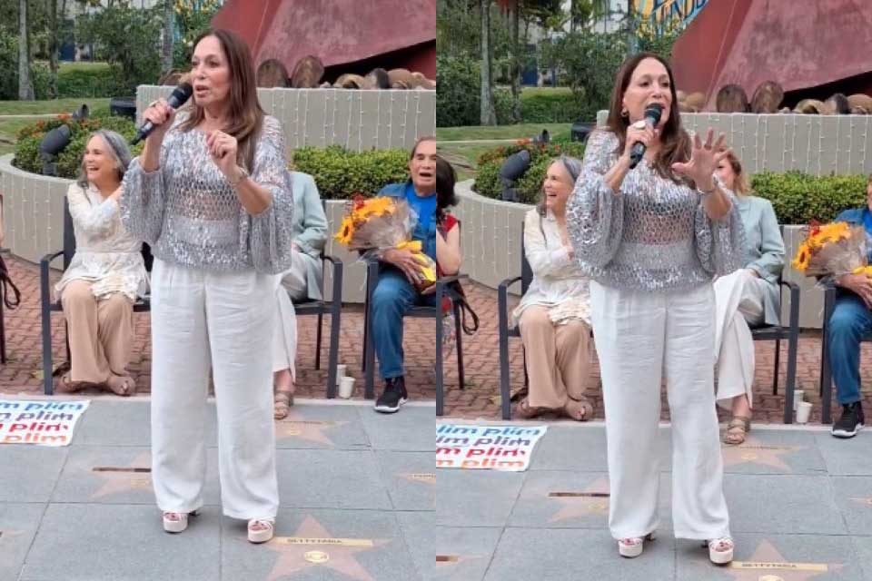 “Eu adorava o peru do seu Roberto”: Susana Vieira diverte em cerimônia da Globo