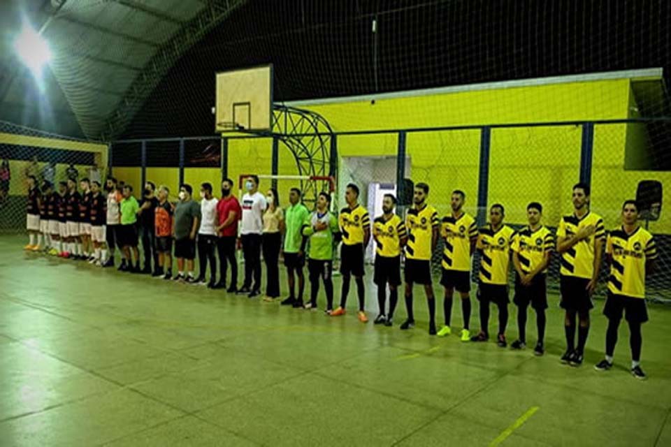 Abertura da 1ª Copa FK de Futsal é marcada por goleada, em Ouro Preto do Oeste