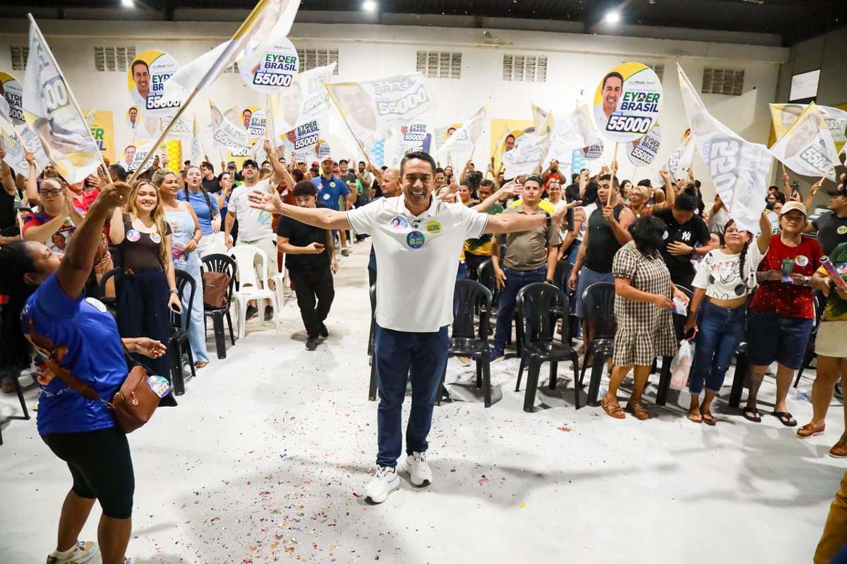 Eyder Brasil reúne multidão de apoiadores e lideranças em Porto Velho para inauguração de comitê