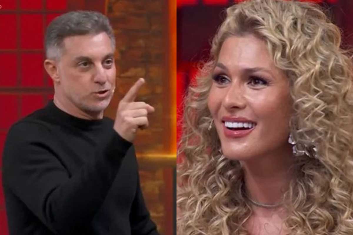 Luciano Huck expõe relação de Lívia Andrade com lutador de UFC ao vivo: “Botando ele pra dormir”