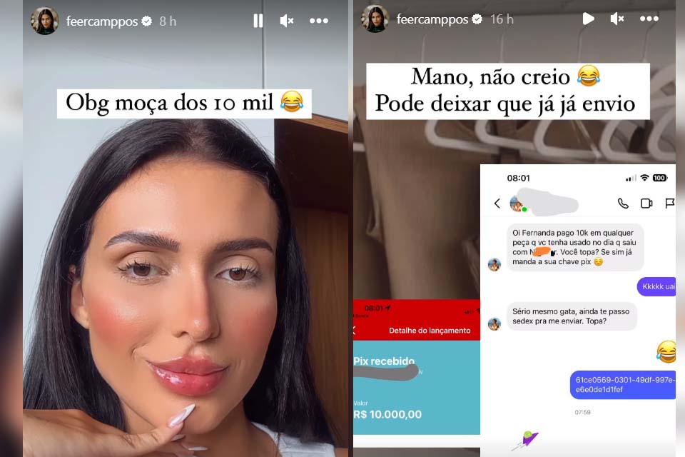 Ex-amante de Neymar vende peça de roupa usada com jogador por R$ 10 mil