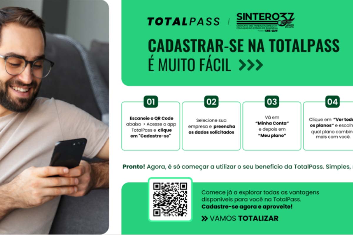 SINTERO fecha parceria com a TotalPass; convênio promove saúde, bem-estar e qualidade de vida aos filiados